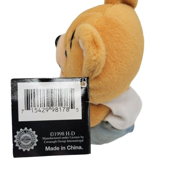 2/$15 Harley Davidson Bear Plush Brown 6" Tank Top Shorts Evo 1998 Hang Tag VTG - Picture 6 of 13